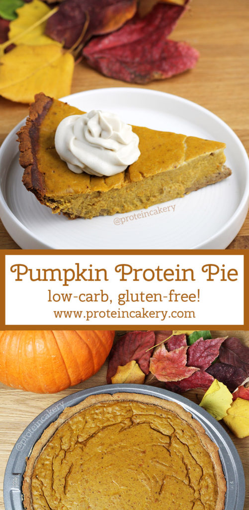 Pumpkin Protein Pie - low carb, gluten free - by Andréa's Protein Cakery