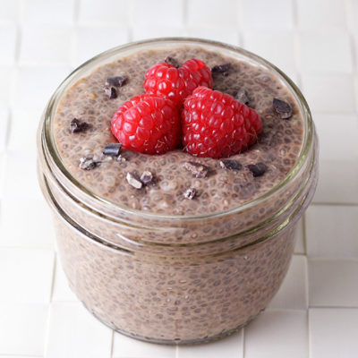 chocolate chia protein pudding protein cakery