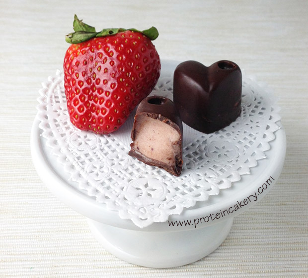 strawberry-filled-protein-chocolates