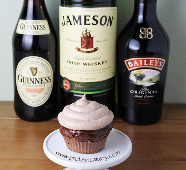guinness-whiskey-irish-cream-protein-cupcakes