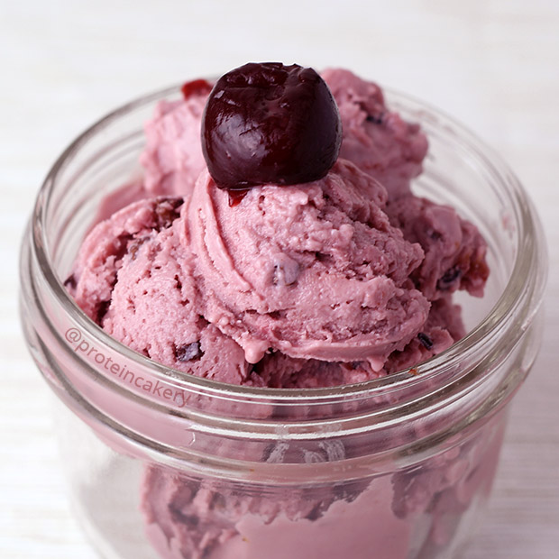 cherry chocolate chip protein frozen yogurt