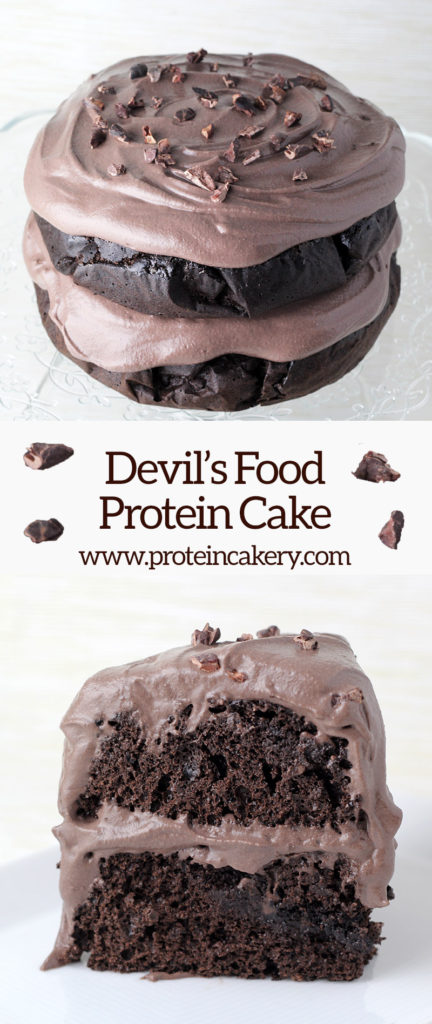 Devil's Food Protein Cake - low carb, gluten free