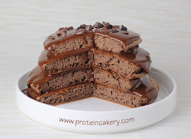 frosted-chocolate-protein-pancakes-gluten-free