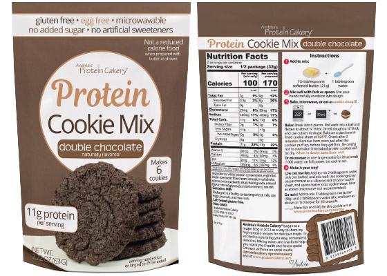protein cakery chocolate cookie mix