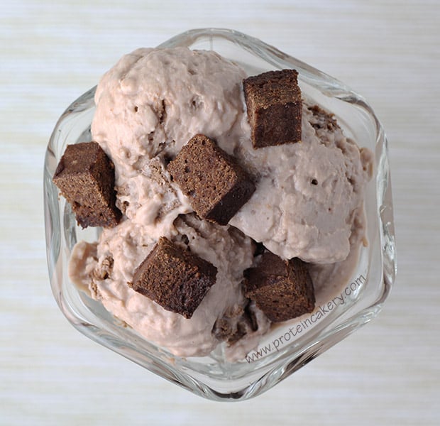 Chocolate Fudge Brownie Protein Frozen Yogurt Andréa's Protein Cakery