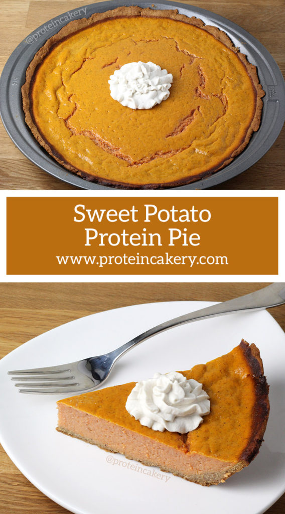 Sweet Potato Protein Pie - low carb, gluten free - by Andréa's Protein Cakery