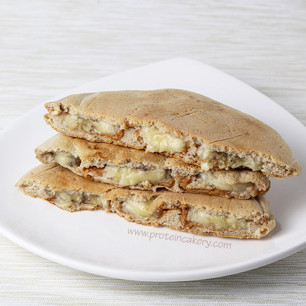 banana-peanut-butter-stuffed-protein-pancakes-grain-free