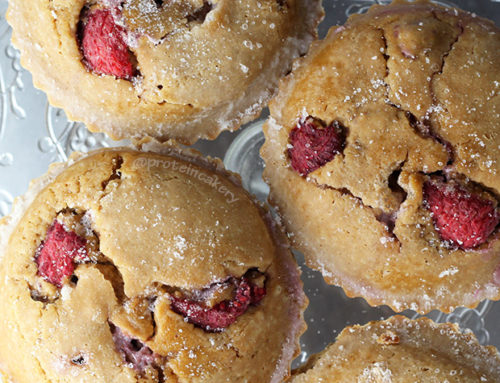 Fresh Raspberry Protein Muffins
