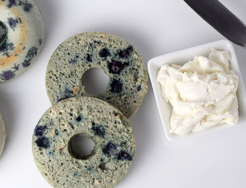 Blueberry Protein Bagels