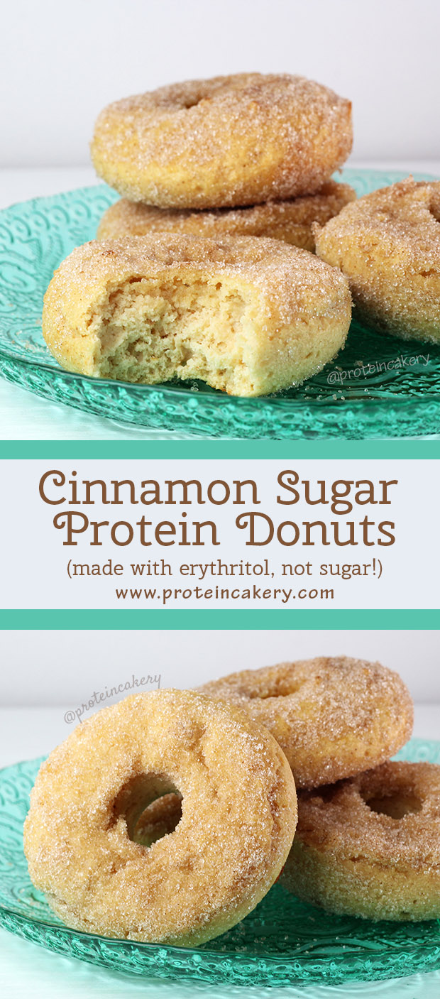 cinnamon-sugar-protein-donuts-erythritol-protein-cakery-pinterest