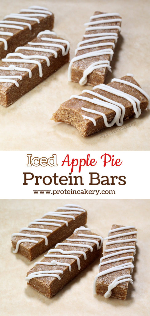 Iced Apple Pie Protein Bars Recipe - Andréa's Protein Cakery