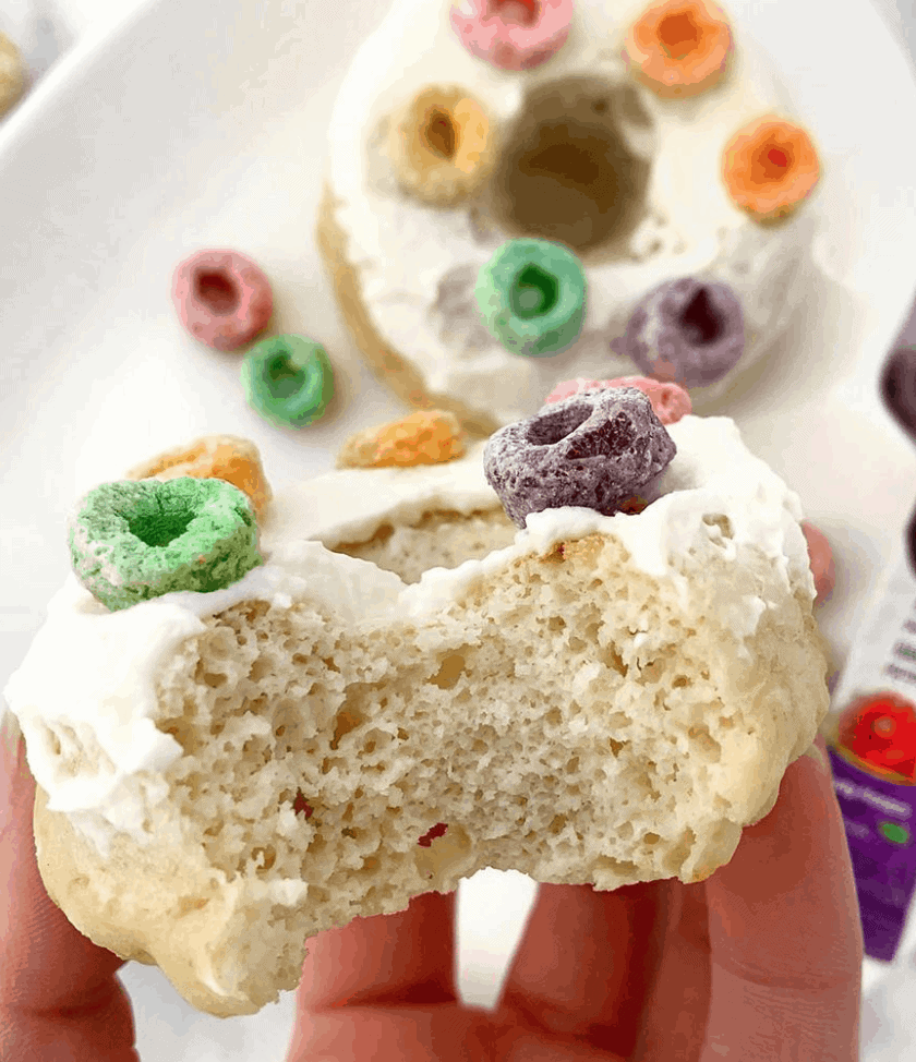 Fruity Hoops Protein Donuts