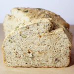 inside view of a loaf of seeded bread