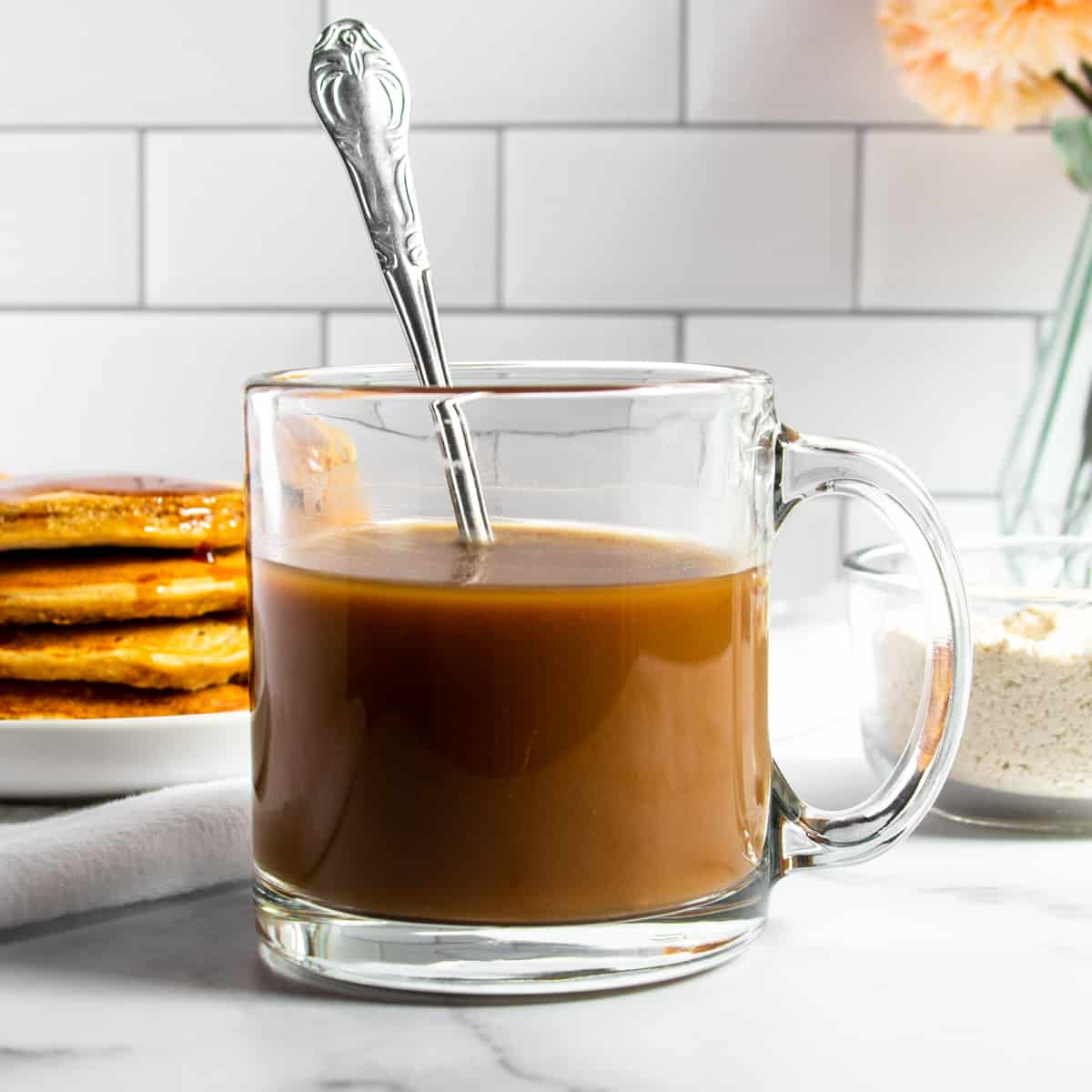 coffee with almond protein powder