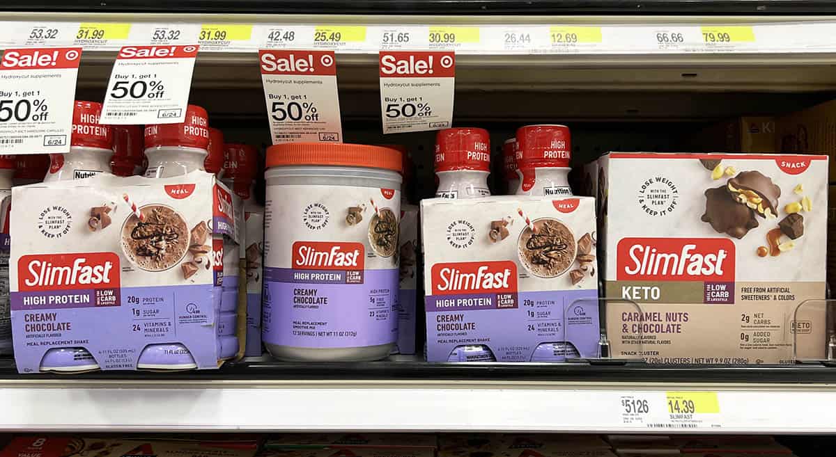 slimfast products on store shelves