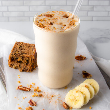 banana bread protein shake.