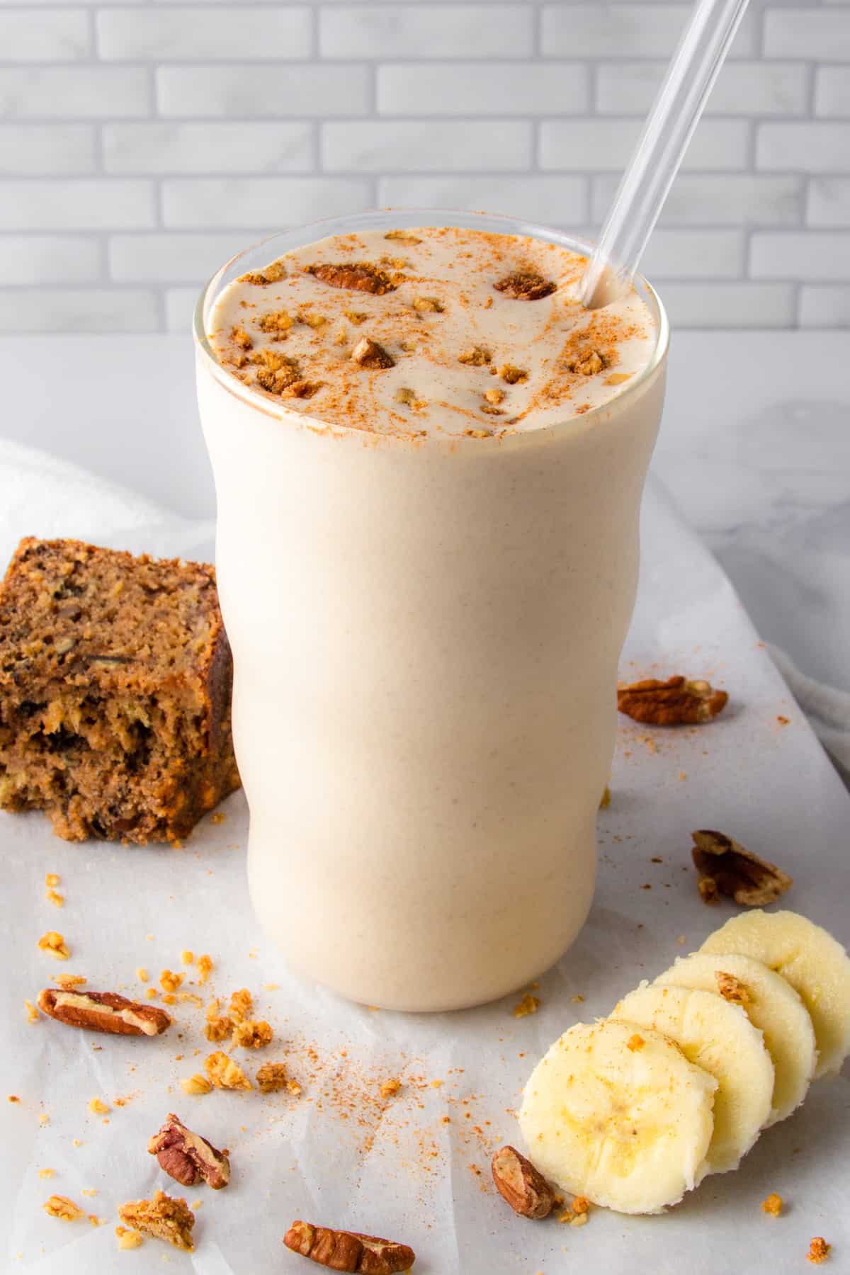 banana bread protein shake.