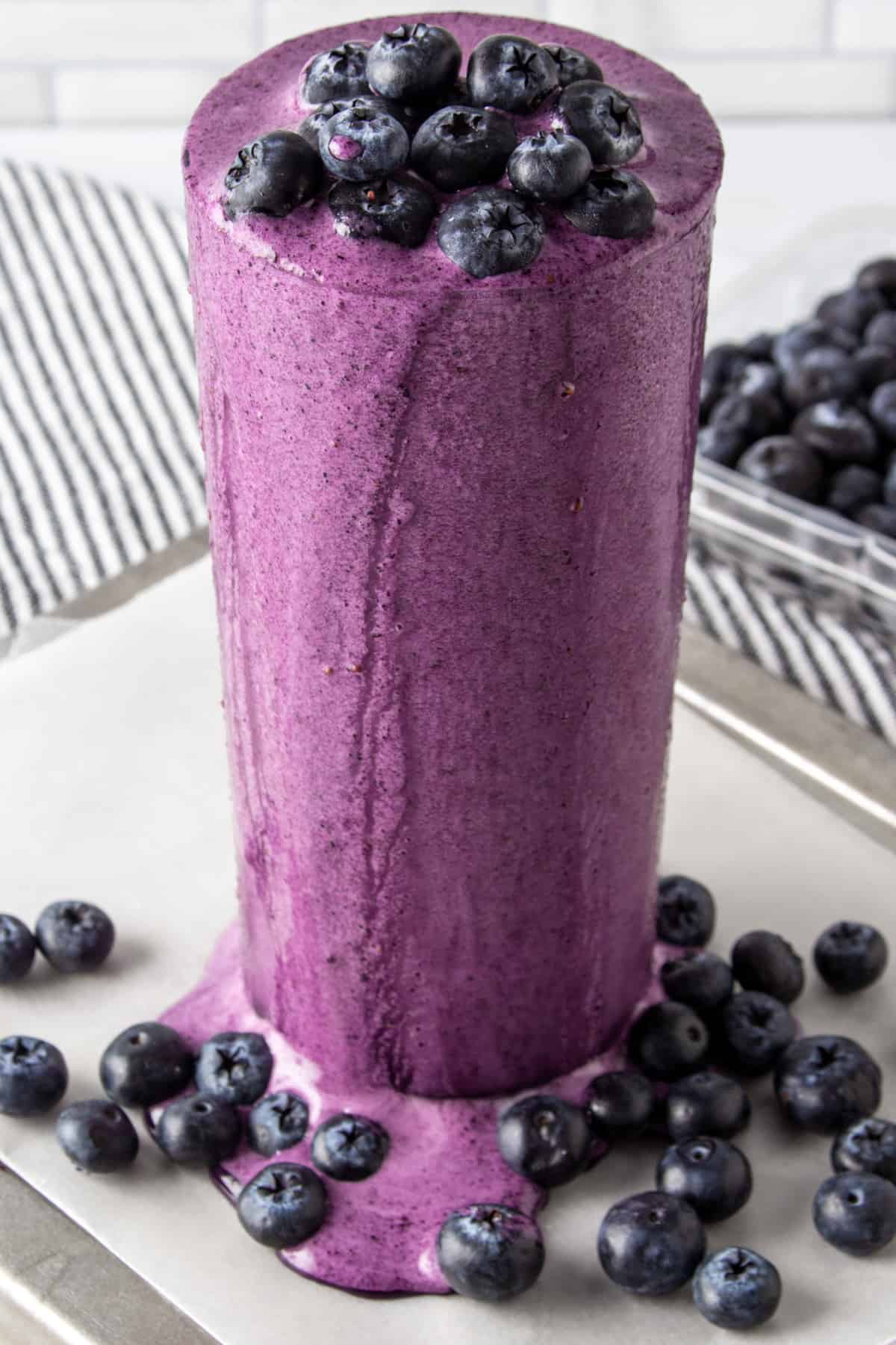 blueberry protein shake.