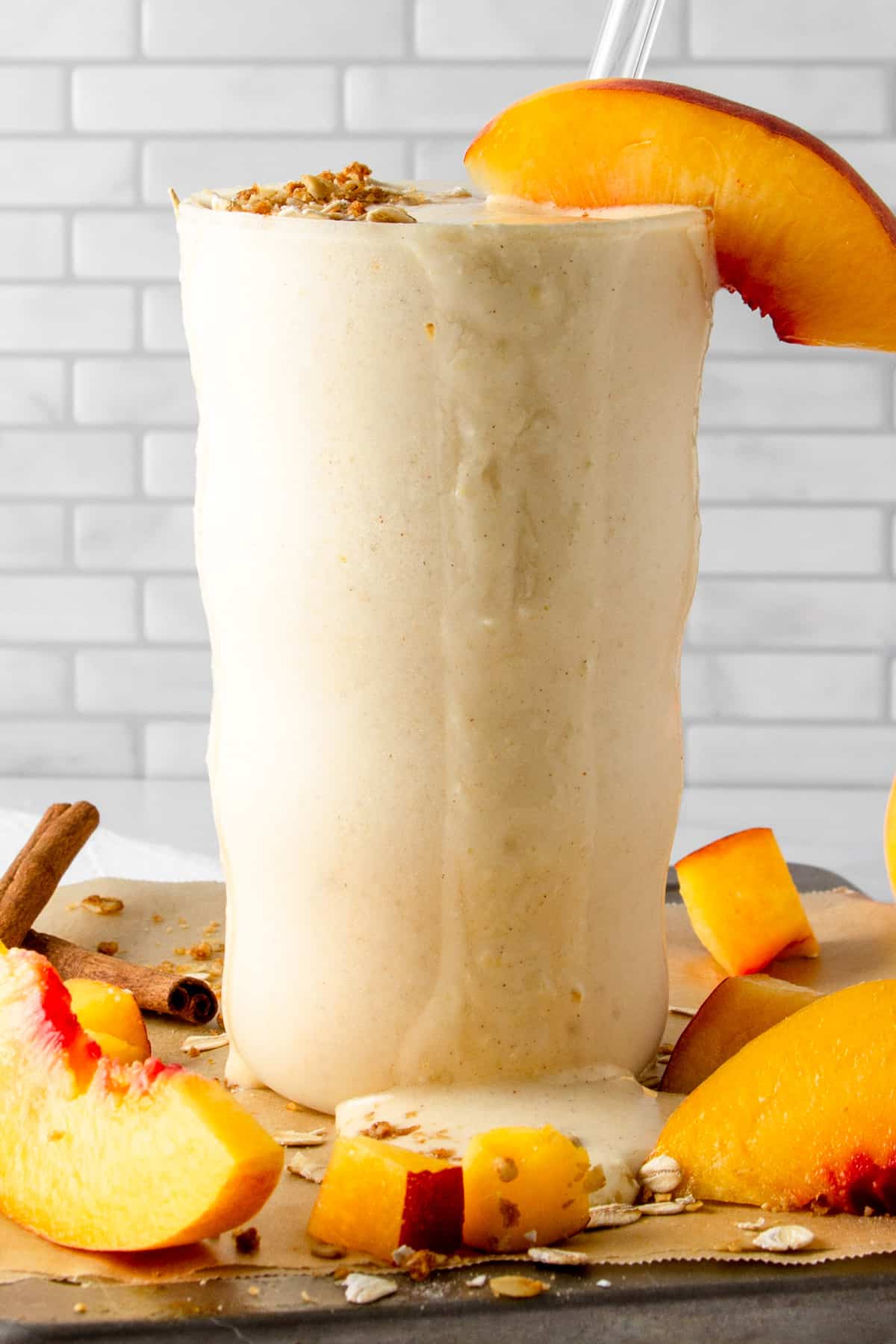 peach cobbler protein shake.