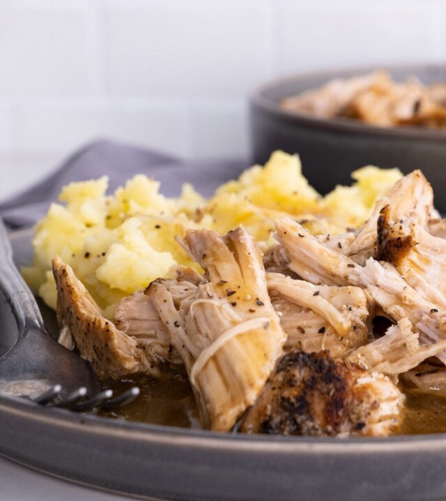 close up of pieces of seasoned pork.