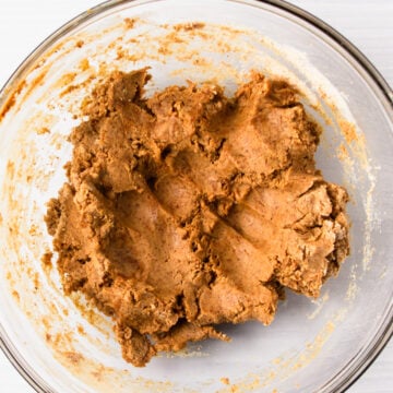 chia almond protein cookie dough before adding chia seeds.