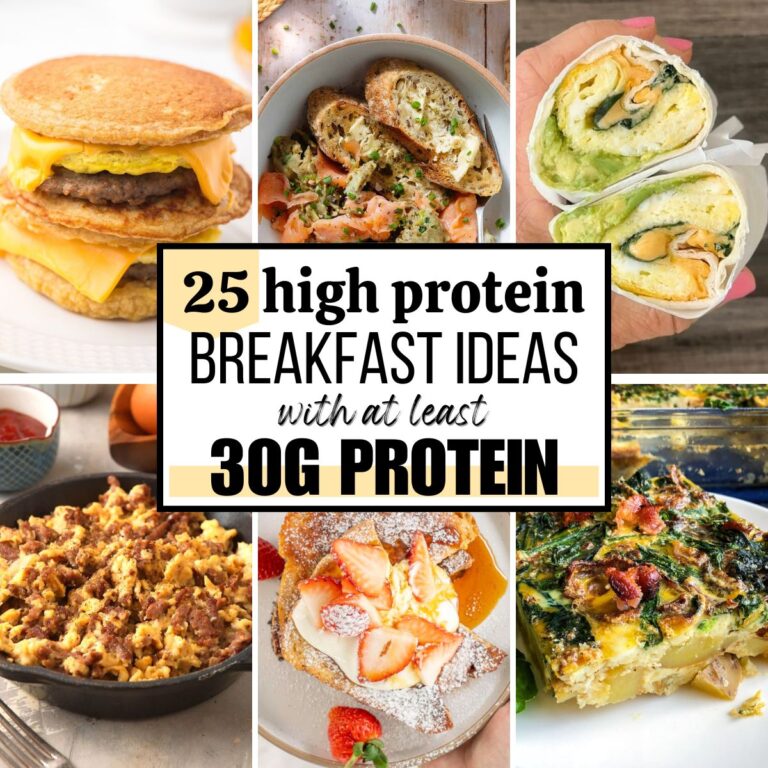 25 Easy High Protein Breakfast Ideas (30g+ Protein!) - proteincakery.com