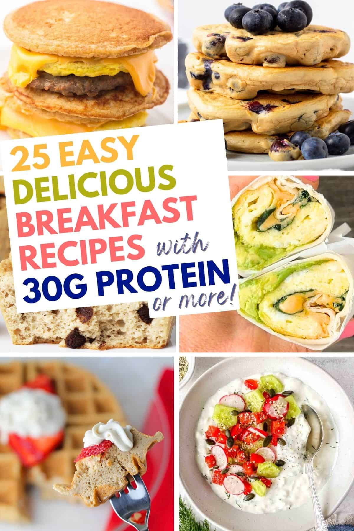 Delicious blueberry pancakes stacked with blueberries and chocolate chips.